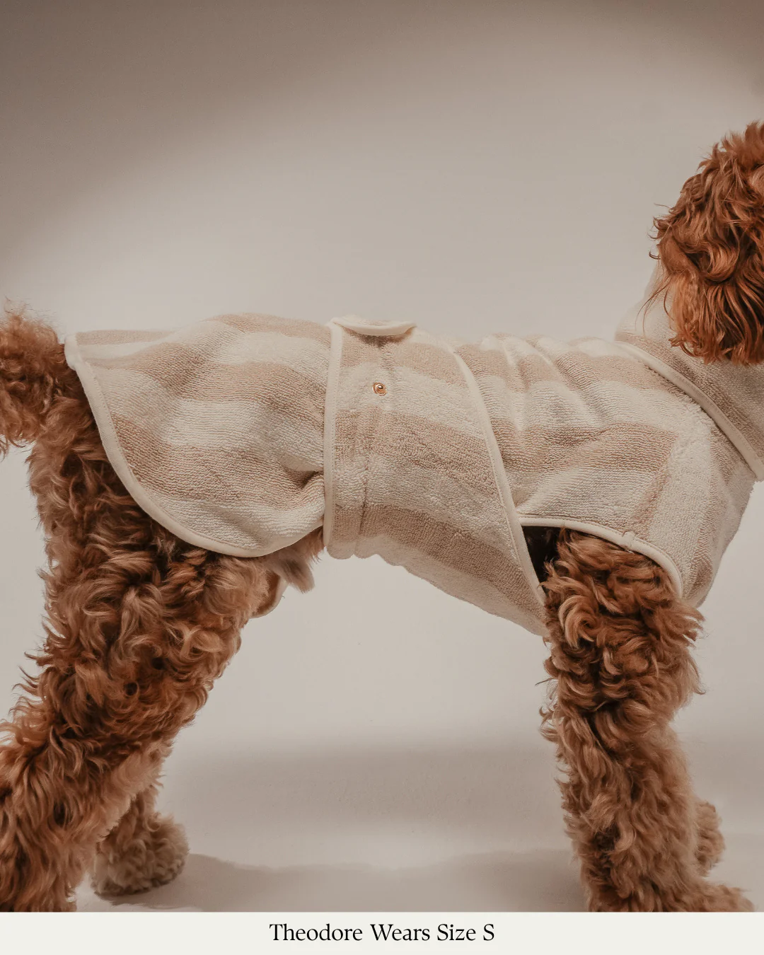 Hazelnut Stripe | The Cosy Cloak Drying Robe - Image 10