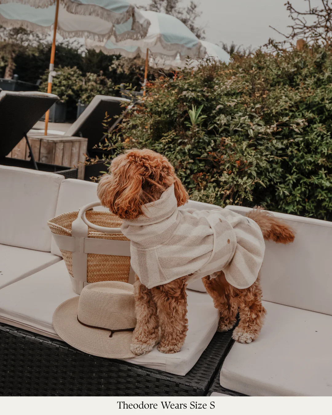 Hazelnut Stripe | The Cosy Cloak Drying Robe - Image 13