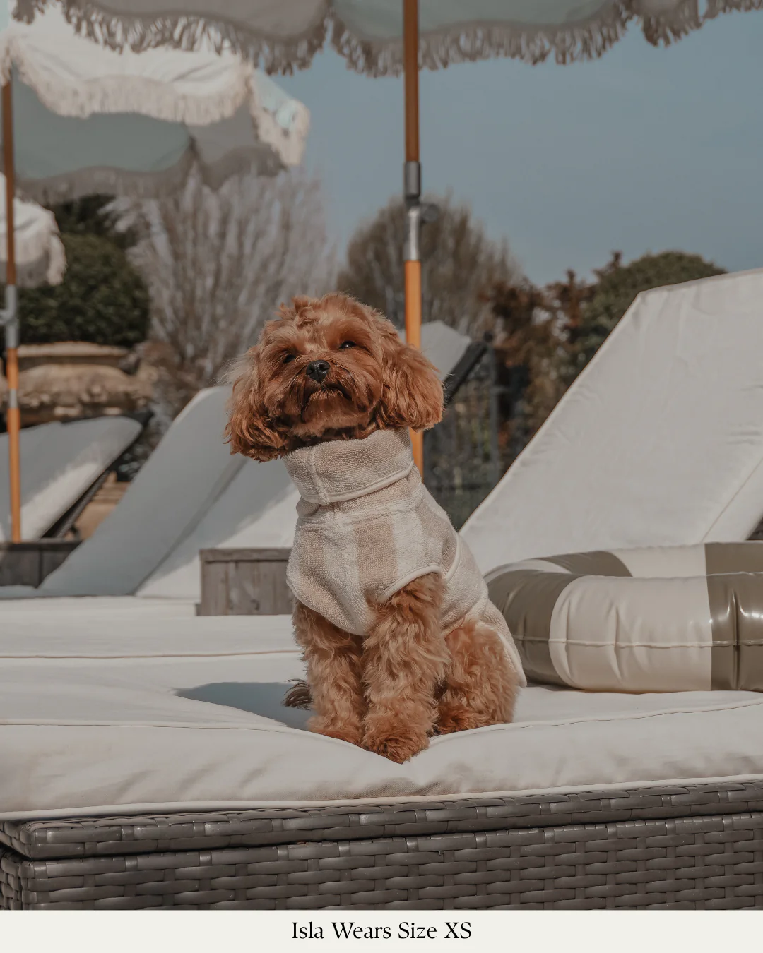 Hazelnut Stripe | The Cosy Cloak Drying Robe - Image 4