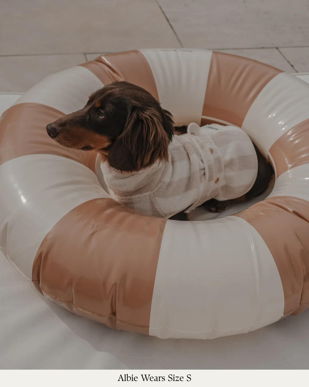 Hazelnut Stripe | The Cosy Cloak Drying Robe - Image 5