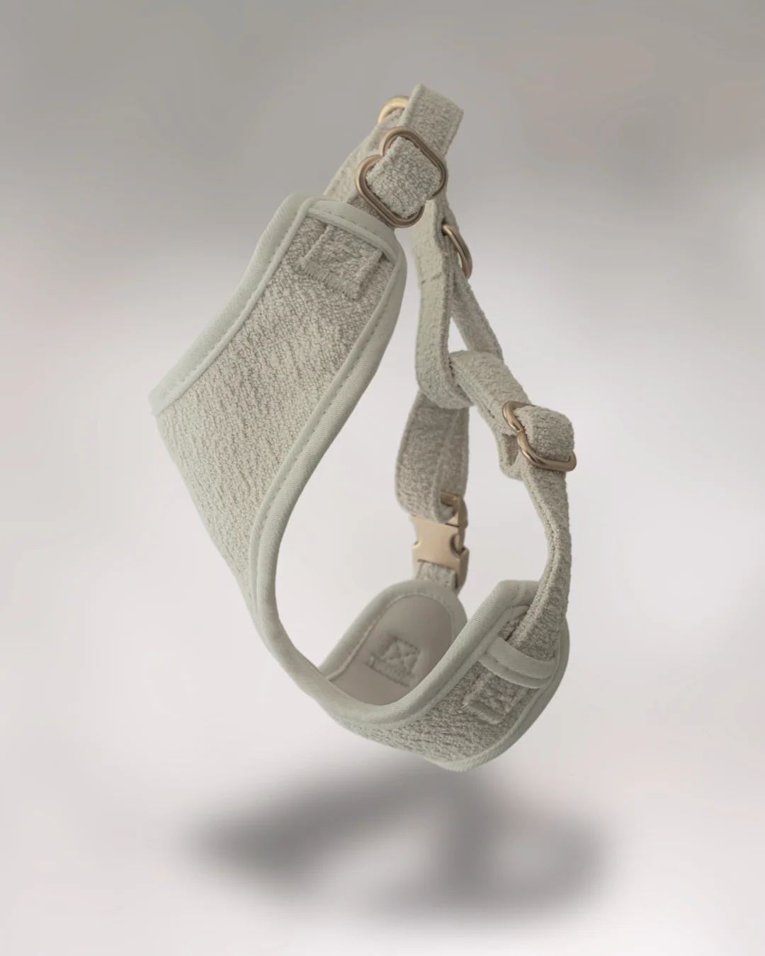 Marshmallow┃Bouclé Adjustable Harness - Image 4
