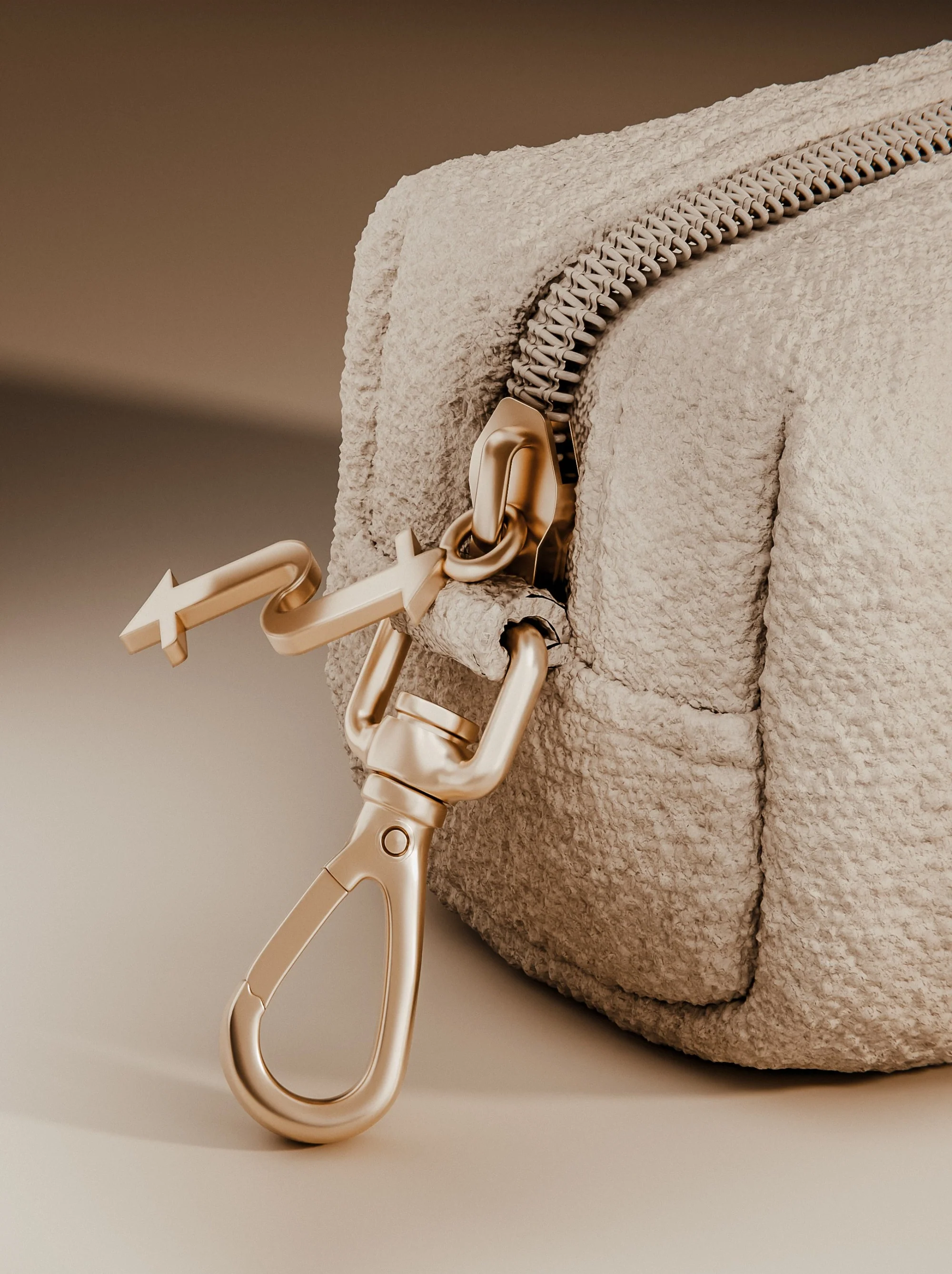 Marshmallow┃Boucle Poop Bag Holder - Image 4