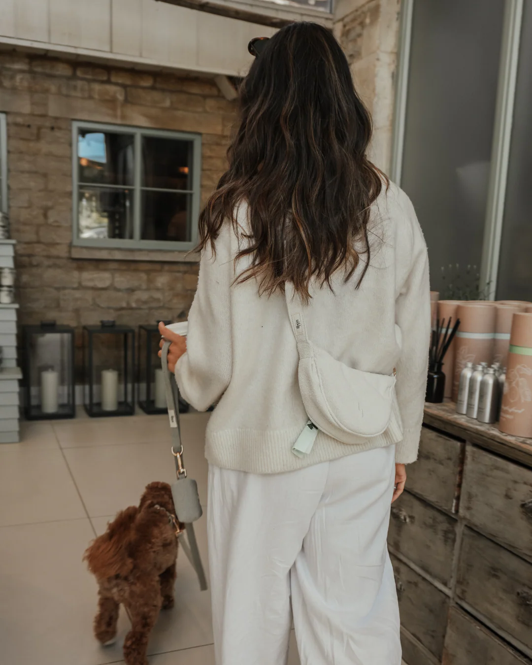 Marshmallow | Bouclé Walking Bag - Image 10