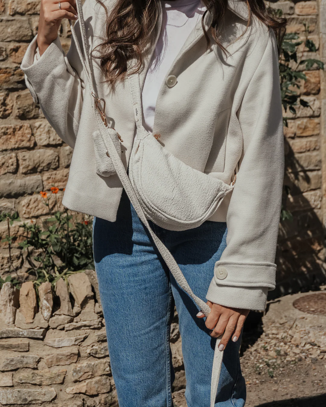 Marshmallow | Bouclé Walking Bag - Image 11