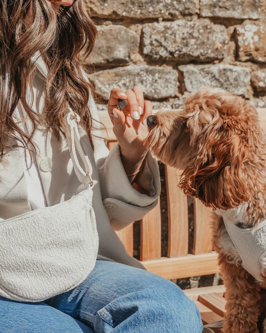 Marshmallow | Bouclé Walking Bag - Image 5