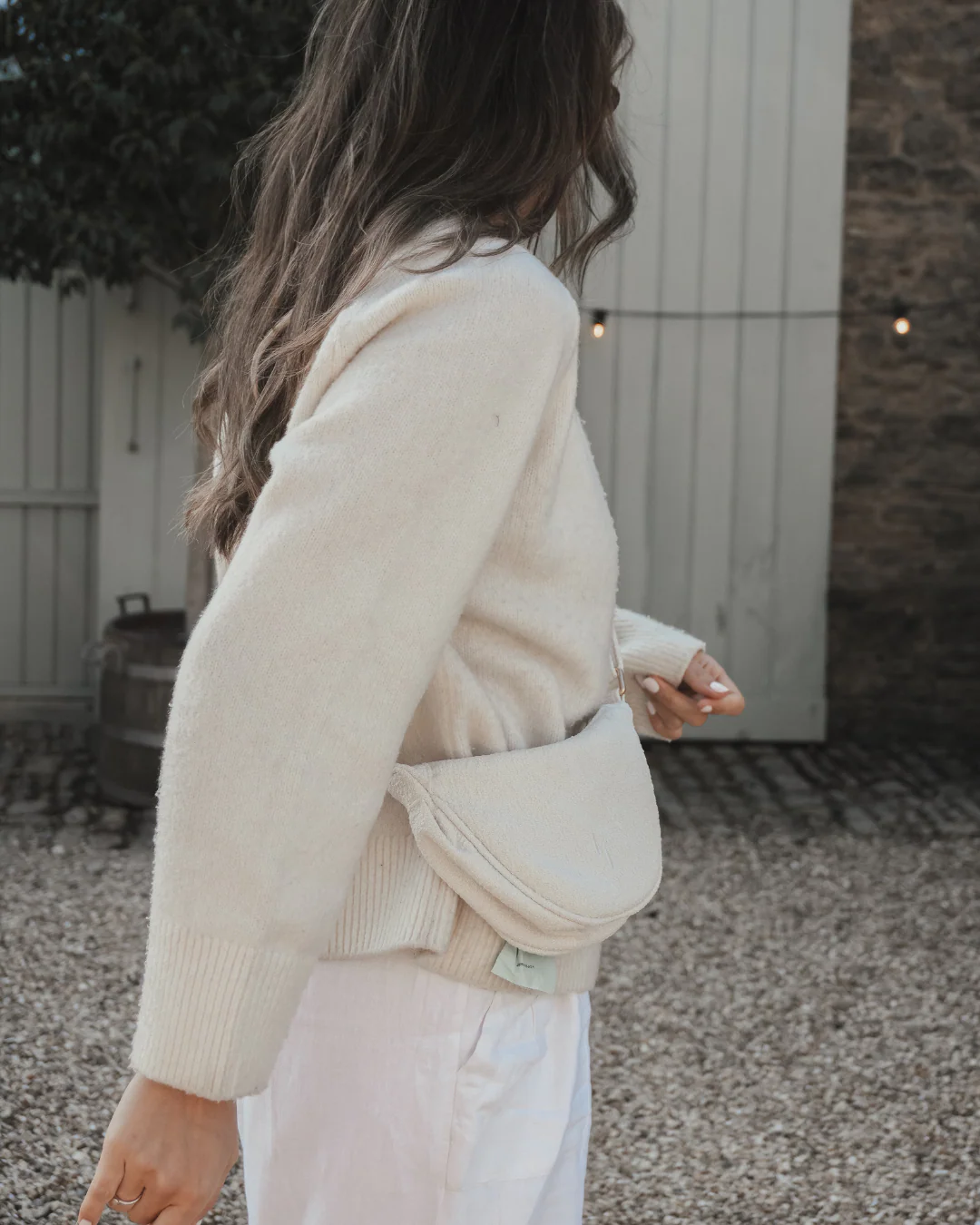 Marshmallow | Bouclé Walking Bag - Image 8
