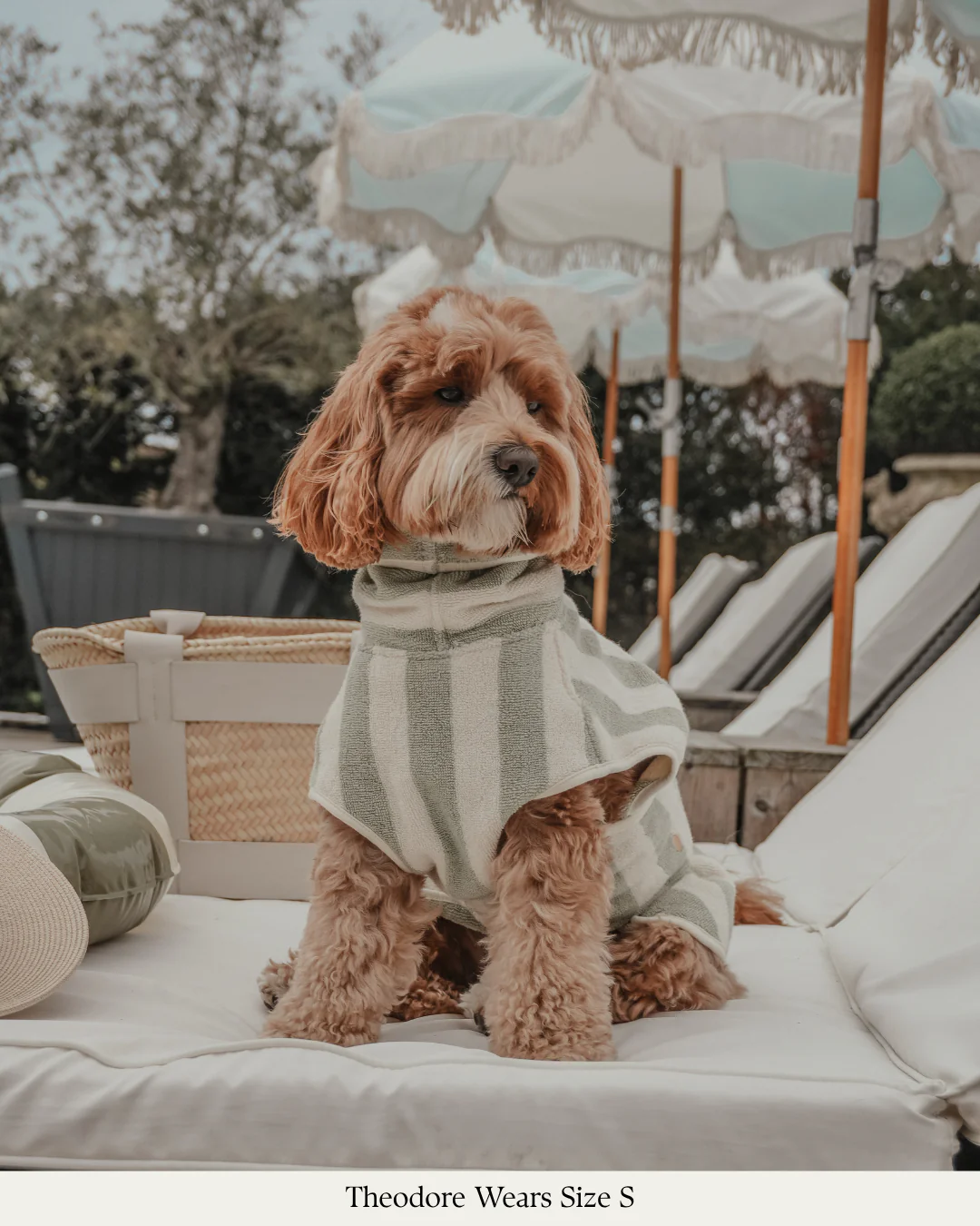 Matcha Stripe | The Cosy Cloak Drying Robe - Image 10