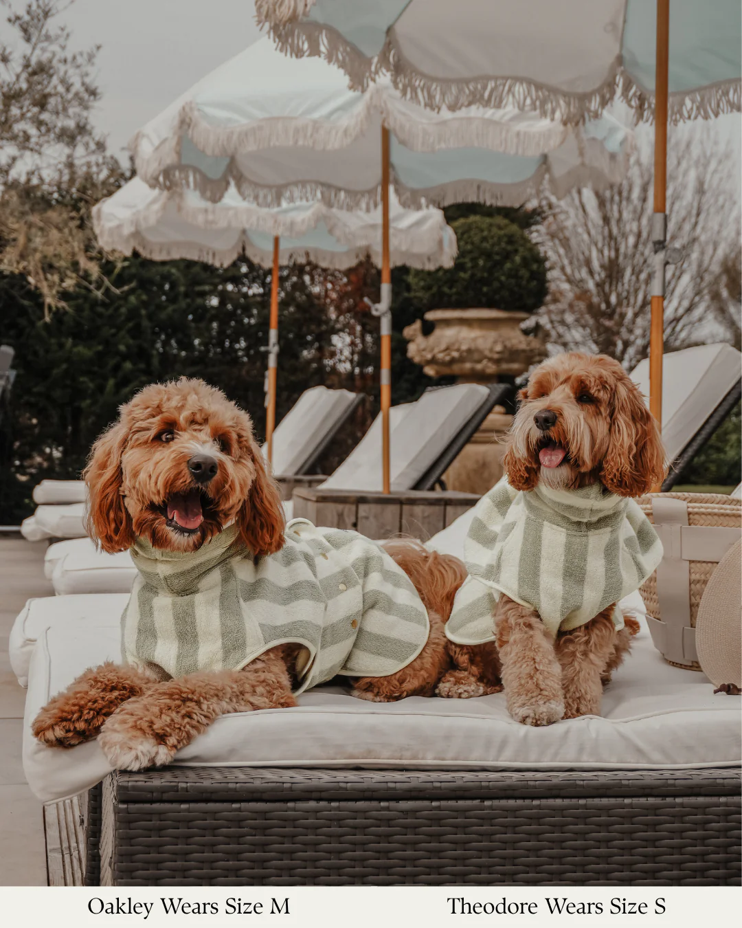 Matcha Stripe | The Cosy Cloak Drying Robe - Image 3