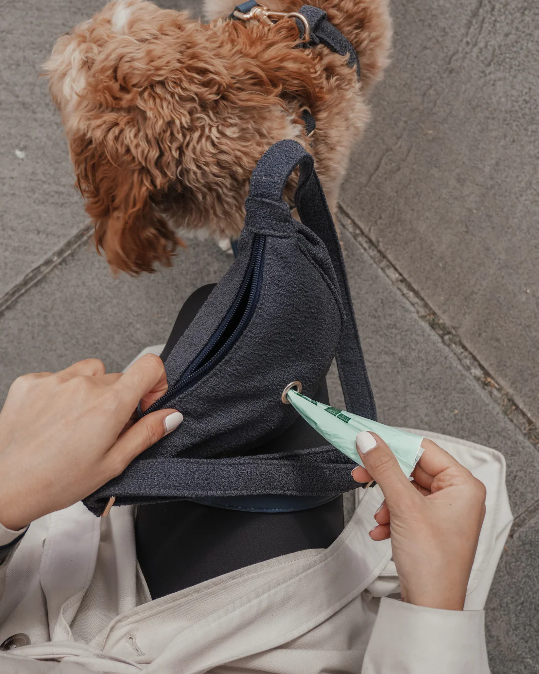 Midnight | Bouclé Walking Bag - Image 8